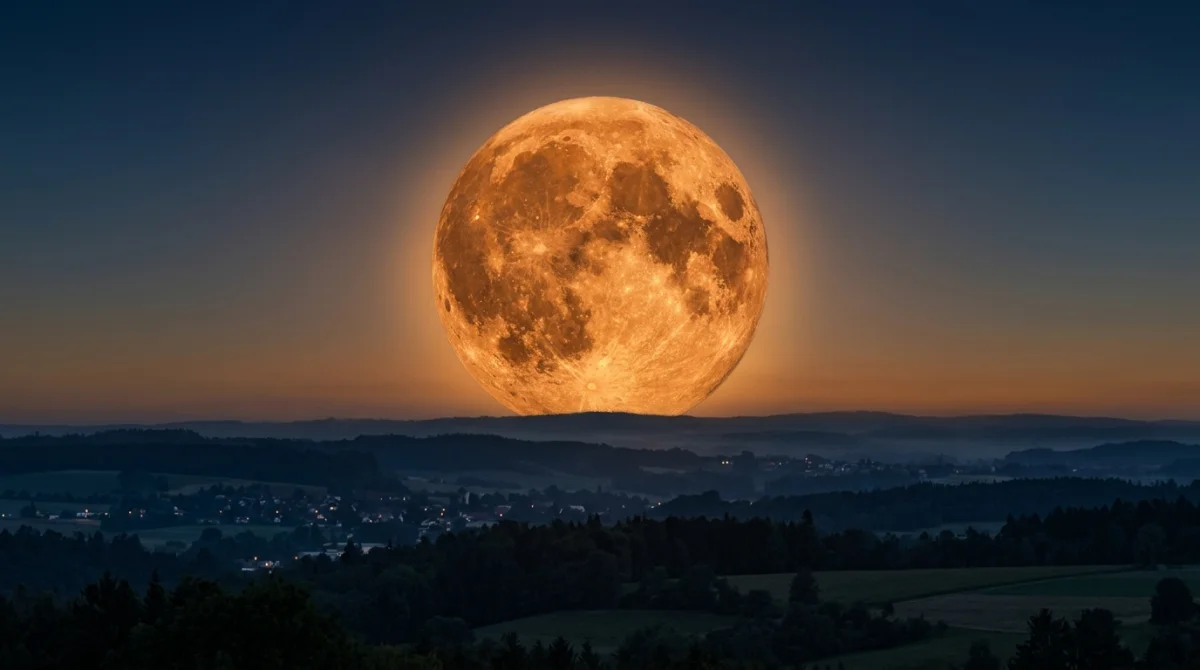 pourquoi la lune est orange