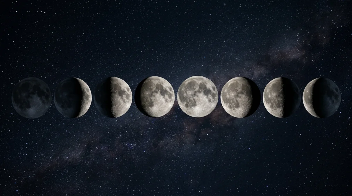 pourquoi la lune change de forme