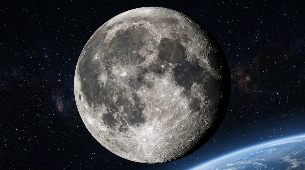 pourquoi voit on toujours la même face de la lune