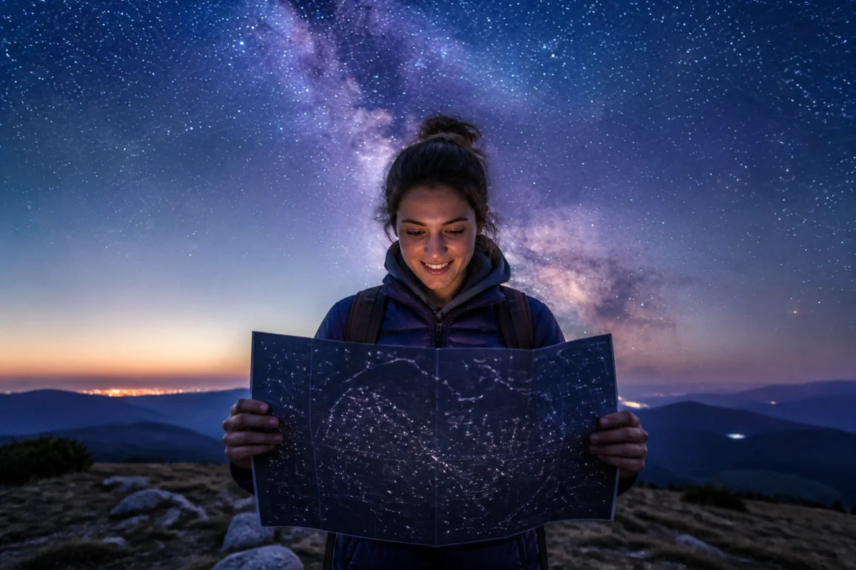 comment lire une carte du ciel